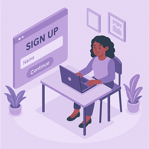 Business Signup Illustration